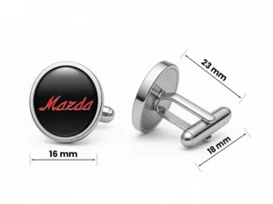 Mazda Cufflinks Gift For Him Premium Sturdy Minimal Design